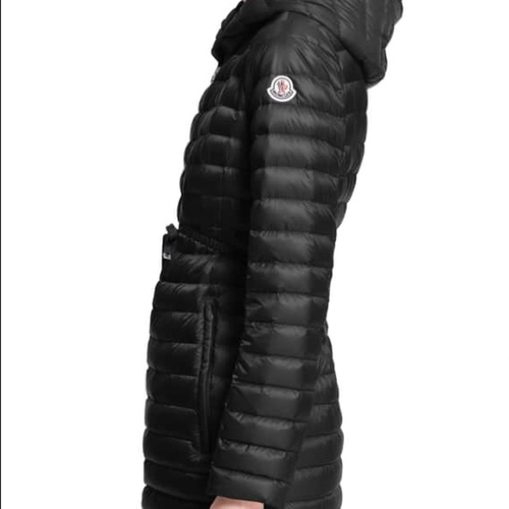 Moncler Barbel Quilted Puffer Coat with Fur Trim